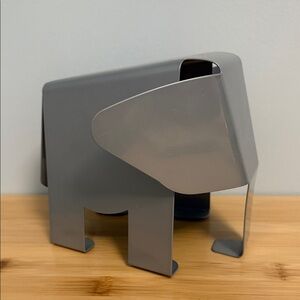 Design Ideas Hannibal Gray Elephant Shaped Metal Bookend Decoration Includes ONE